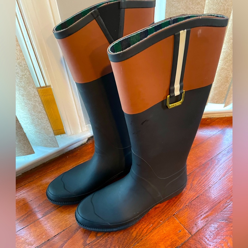Tommy Hilfer Waterproof Victoria Knee High Rain Boots